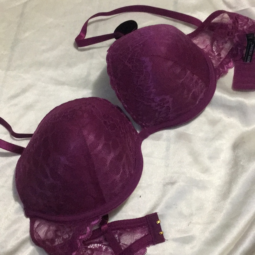 NWT PURPLE LACE PUSHUP BRA